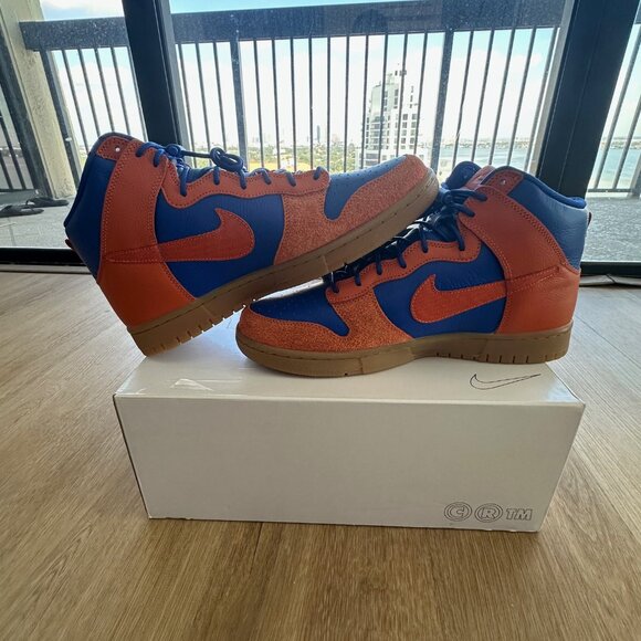 🔥 DS Custom Nike Dunk High “Knicks” – 1-of-1 Build | Premium Materials | SZ 11 - Picture 1 of 6